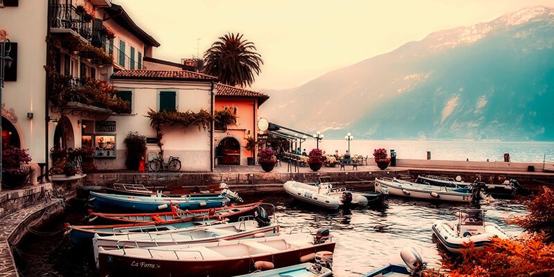 Gardameer merengebied Italië