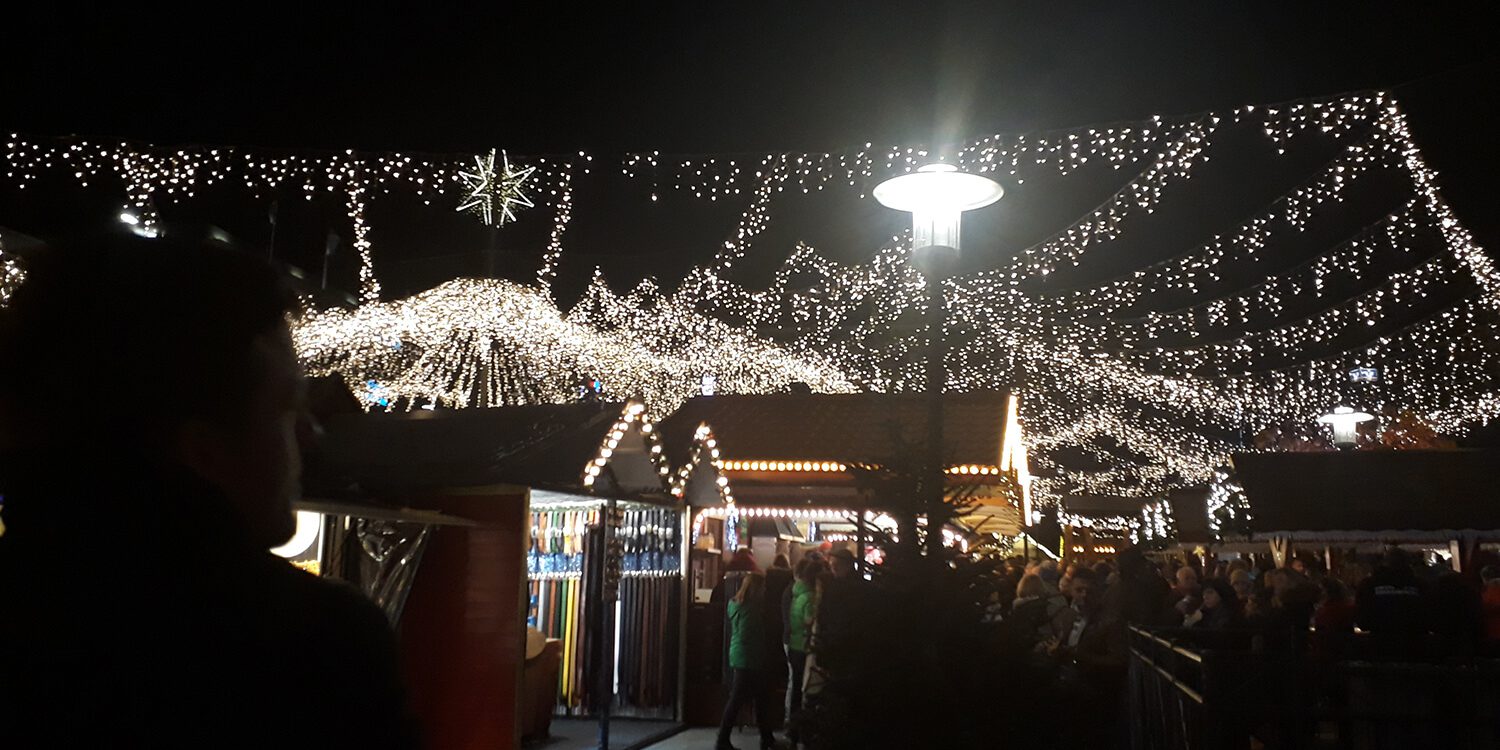 Kerstshopping in Essen in Duitsland