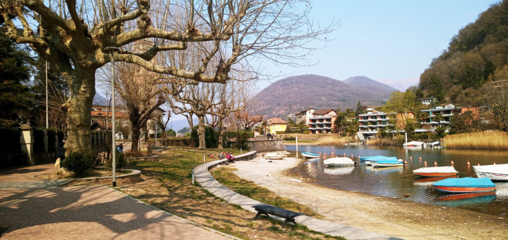 Lentefietstrip rondom Lugano Lake
